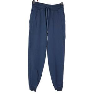 Lululemon Womens Pants Size 4 Blue Scuba High Rise French Terry Jogger Pull On